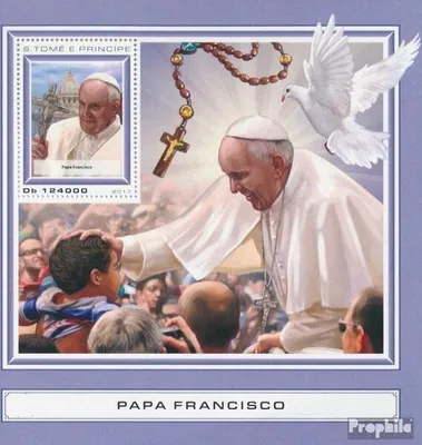 Produktbild von Briefmarken Sao Tome e Principe 2017 Mi Block 1328 (kompl. Ausgabe) postfrisch Papst Franziskus