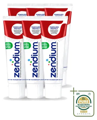 Imagen del producto de 6 tubos de pasta dental Zendium para la protección de las encías, 75 ml cada uno, pack de 6 unidades