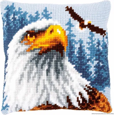 Produktbild von Vervaco Kreuzstichkissen "Adler", Bild vorgezeichnet