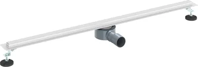 Obrázek produktu pro vidaXL 360° sprchový odtok se štíhlým modelem stříbrný 100 cm nerezová ocel 304