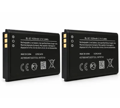 Produktbild von 2er Set Li-Ion Akku für AVM FRITZ!Fon C6, FRITZ!Fon X6 DECT A051 Zusatzakku Ersatzakku