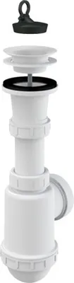 Produktbild von Alcadrain Spülbeckensiphon mit einem Kunststoffgitter DN70