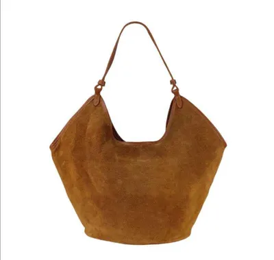 Produktbild von BZNA Bag Tanjia Cognac Wildleder Italy Damen Handtasche Schultertasche Tasche BZNA6033