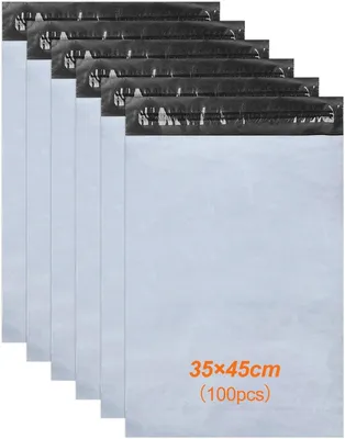 Immagine prodotto di Sacchetti di spedizione in plastica, 100 pezzi, taglia XL, autoadesivi, per abbigliamento