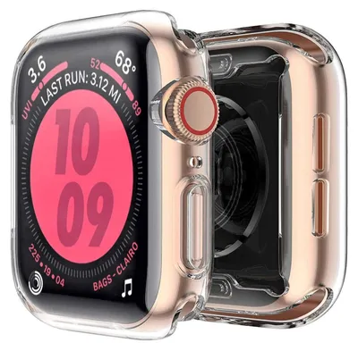 Obrázek produktu pro Apple Watch 44 mm Series 4 a 5 Silikonové ochranné pouzdro Full Cover Screen Protector