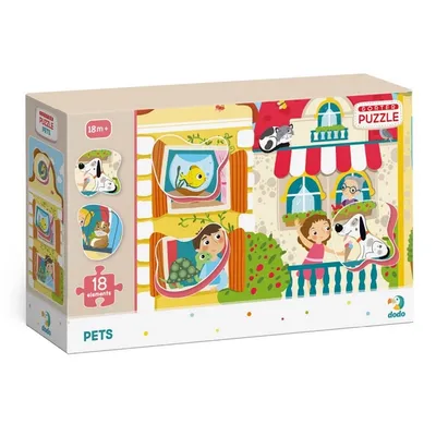Obrázek produktu pro Puzzle s tříděním obrázků Mazličci 18 dílků