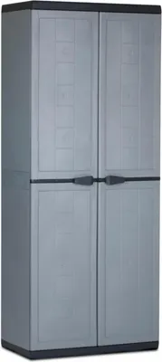 Produktbild von Kunststoffschrank Jolly 68 cm x 166 cm x 39 cm Dunkelgrau,