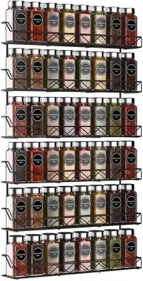 Produktbild von Unyqoos Metallisches Kräuterregal Set mit 3 Ebenen zur Wandmontage für Küche und Badezimmer
