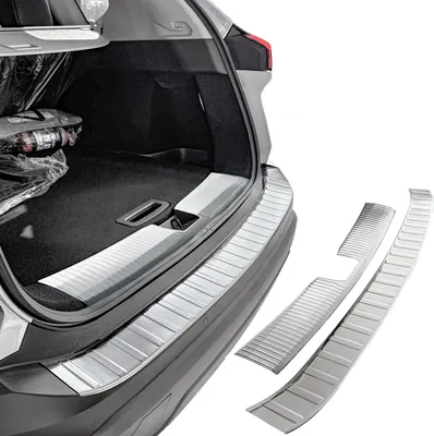 Zdjęcie produktu dla Osłona zderzaka ze stali nierdzewnej wewnątrz + na zewnątrz matowa, odpowiednia dla Nissan X-Trail | T33 | BJ od 2021&gt