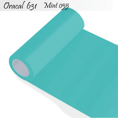 Produktbild von Oracal 631 - Orafol matt - für Küchenschränke und Dekoration Folie 10m (Laufmeter) - 63 cm Folienhöhe - 55-mint + GRATIS ein Schmetterlingsset W400 von Indigos UG