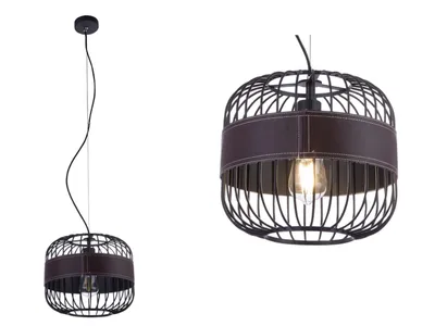Produktbild von GLOBO Hängeleuchte Esszimmer Pendelleuchte Wohnzimmer Hängelampe schwarz 15313H