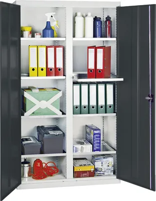 Produktbild von Stumpf Werkzeug- und Materialschrank 3000, RAL 7035/7016, 8 Wannen
