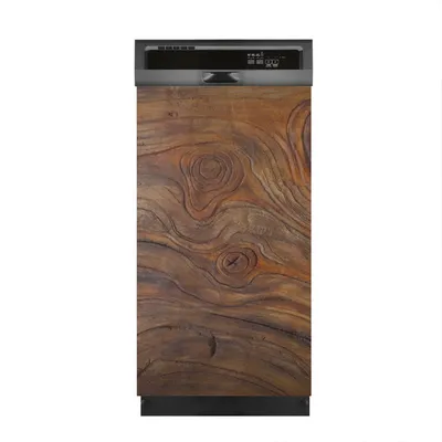 Produktbild von Aufkleber sticker 45x80 cm Dekorative folie Spülmaschine - Dunkle Holz
