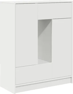 Zdjęcie produktu dla Komoda z szufladami i drzwiami, biała, 73x31x90 cm