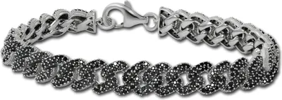 Produktbild von SilberDream Armband 925er Sterling Silber silber, schwarz Damen Schmuck SDA467S