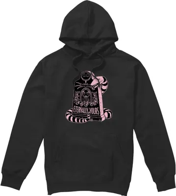 Image de The Nightmare Before Christmas - "Eternally Yours" Sweat à capuche pour homme - Saint-Valentin TV4673 (XXL) (Noir)