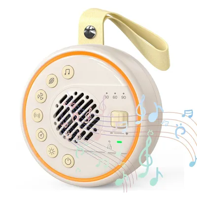 Produktbild von White Noise Machine Baby  Einschlafhilfe Babys, Wiegenlied Baby, Nachtlicht und Weißes Rauschen Baby, 22 Klänge, USB Aufladbar