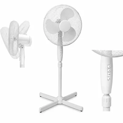 Produktbild von Standventilator Weiß mit Oszillation und 3 Geschwindigkeitsstufen