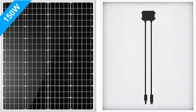 Produktbild von 150Watt Solarmodul 12V Monokristallin Solarpanel Solarzelle Photovoltaik PV DE