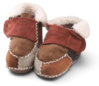 Produktbild von Black Snake Baby Lammfellschuhe, Krabbelschuhe aus Lammleder - 19/20 - Beige