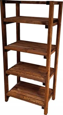 Produktbild von HolzGarden Holzregal Stehend 56x120x35 cm Schwerlastregal 100 kg Imprägniert Kiefer Teak Kellerregal Ablageregal Küchenregal