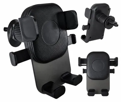 Imagen del producto de Soporte para automóvil Setty US-K3 para rejilla, de 6-9 cm, color negro