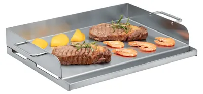 Produktbild von Chef Cuisine Edelstahl / Plancha / Teppanyaki / Grillplatte mit Saftrinne