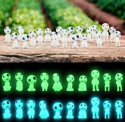 Produktbild von 10er Pack Leuchtende Baumelfen, Elfenfiguren für Garten, Leuchtende Gespensterfiguren, Deko für Innen- und Außengarten, Waldgeister für Zuhause.