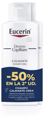 Produktbild von DERMO CAPILLAIRE beruhigendes Urea-Shampoo, Packung mit 2 x 250 ml