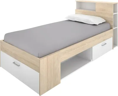 Immagine prodotto di Dmora Letto per Bambini Adrielle 99x218 cm Bianco, Contenitore Dimensione Materasso 90x190 cm