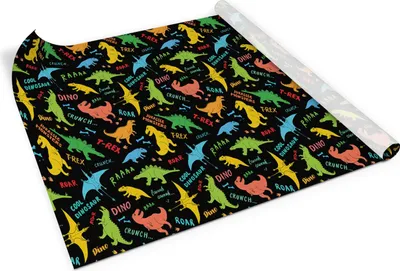 Produktbild von Bunte dinosaurier– Möbelfolie selbstklebend – PVC Klebefolie für Möbel – Küche – Schränke – Möbelrenovierungsfolie – Möbeldekorfolie – 100x50 cm