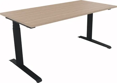 Produktbild von Sitz-/Stehtisch Kufe Doppels. Quad. B1600xT800xH645-1275 an/Eiche Nat