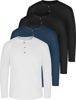 Produktbild von normani 4er Set Herren Langarm Shirts aus Baumwolle
