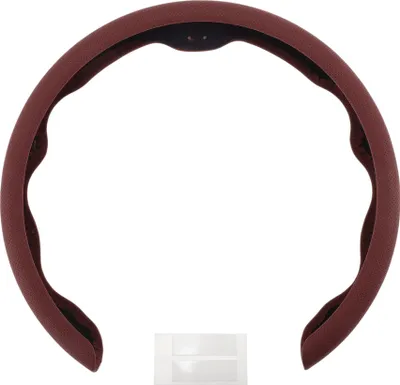 Produktbild von PU Kunstleder Lenkradbezug ABS Lenkradschutz 14.96" Weinrot 1 Stück