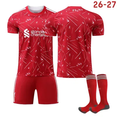 Immagine prodotto di No name no number Maglia da calcio del Liverpool per le partite in casa 26-27 per bambini e adulti TAGLIA:26