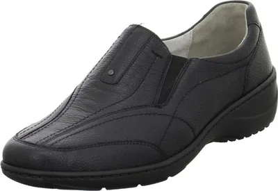 Produktbild von Waldläufer 607504 172 001 Damen Confort Slipper Kya Schwarz, Schwarz, Gr. 6