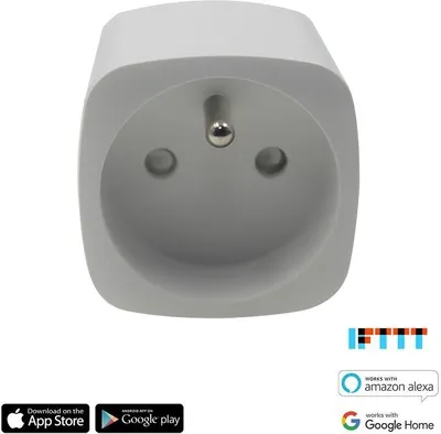 Produktbild von iQtech SmartLife WS024, intelligenter Wi-Fi-Steckdosenadapter 16A mit Schutzstift, Leistungsmessung