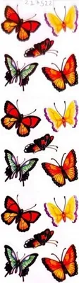 Produktbild von Amscan - Schmetterling - Blatt mit Stickern SG28805 (Einheitsgröße) (Bunt)