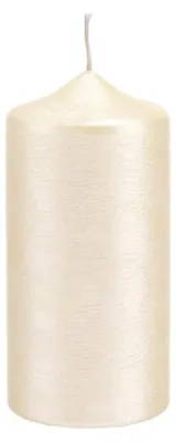 Produktbild von Stumpenkerzen Perlmutt geriffelt Elfenbein, 250 x 70 mm, 2 Stück