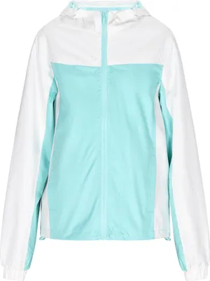 Image de Veste Tavite pour femme - bleu turquoise et blanc, XXL