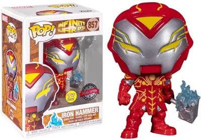 Image de Infinity Warps - Iron Hammer 857 Special Edition Glows in the Dark - Funko Pop  - Vinyl Figur