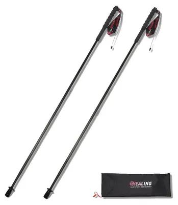 Obrázek produktu pro Turistické hole, ultralehké, skládací, 110 cm (43,3 palce), 2 ks