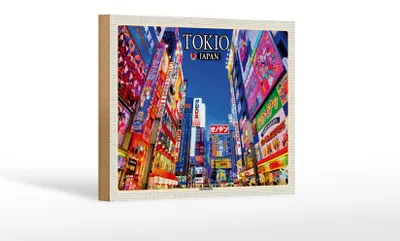 Produktbild von Holzschild Reise 18x12 cm Tokio Japan ReklametafelnDeko