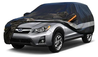Zdjęcie produktu dla Pokrowiec samochodowy, 10 warstw, wodoodporny i oddychający, dla Subaru XV (2011-2023), kolor: czarny