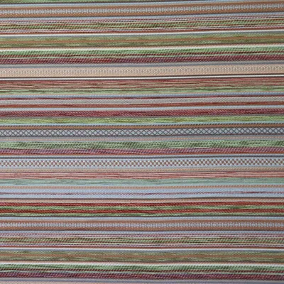 Produktbild von Möbelstoff Meterware Polsterstoff KRUMBACH Streifen blau grün rot orange 140cm Stoffbreite rot.