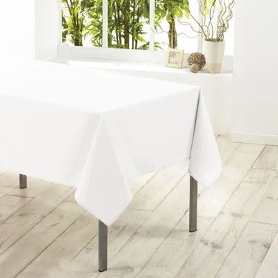 Obrázok produktu pre Obdĺžnikový obrus, 140 X 250 cm, Essentiel, polyesterový, biely - vnútorný obrus