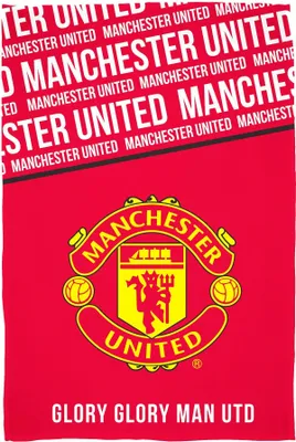 Obrázok produktu pre Manchester United FC - "Glory" Decke, Fleece TC695 (150 cm x 100 cm) (Rot/Weiß/Gelb)