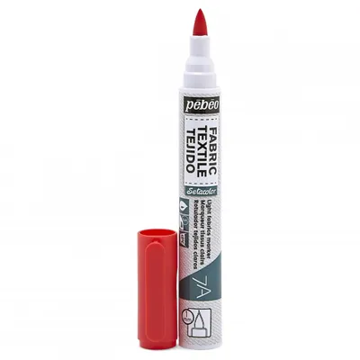 Image de Pebeo Setacolor Light Fabrics Marker 7A, Rot