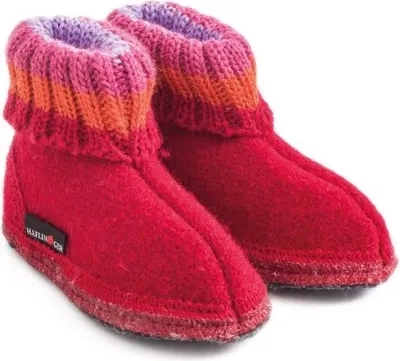 Produktbild von Haflinger Hüttenschuh Paul ziegelrot 50