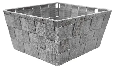 Waschkorb S, wasserdicht, 19x19x9 cm, grau, mit Deckel